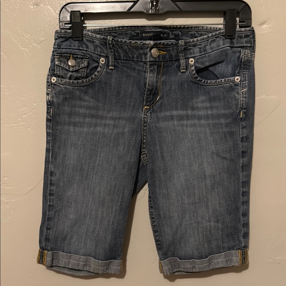 Banana Republic Blue Jean Bermuda Shorts Woman 27/4